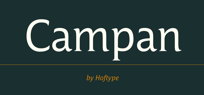 Campan font