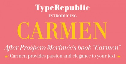 Carmen font