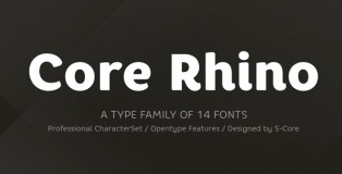 Core Rhino font