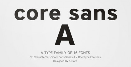 Core Sans A font