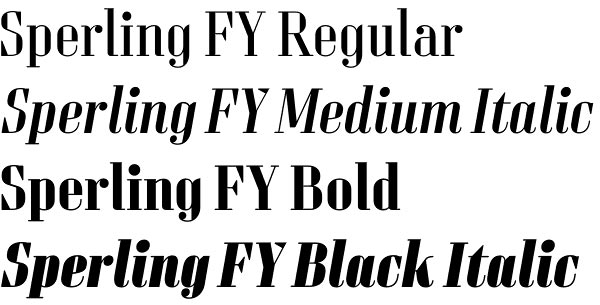 Sperling FY font