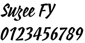Suzee FY font