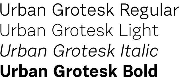 Urban Grotesk font