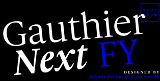Gauthier Next FY font