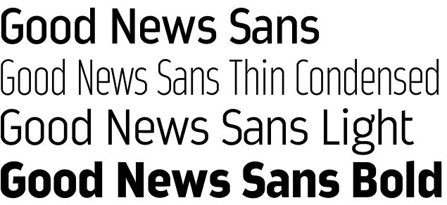 Good News Sans font