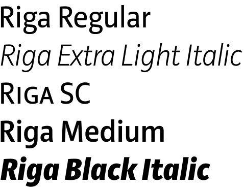 Riga font