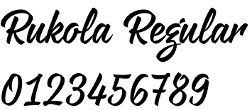 Rukola font
