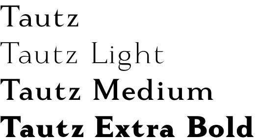 Tautz font