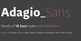 Adagio Sans font