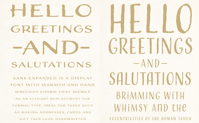 Adorn Sans Display fonts