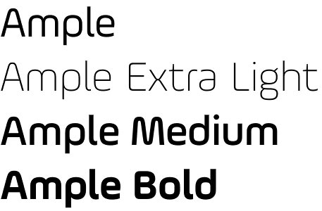 Ample font