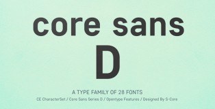 Core Sans D font
