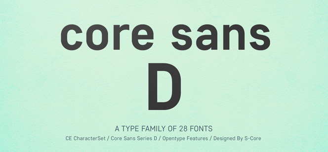 Core Sans D font