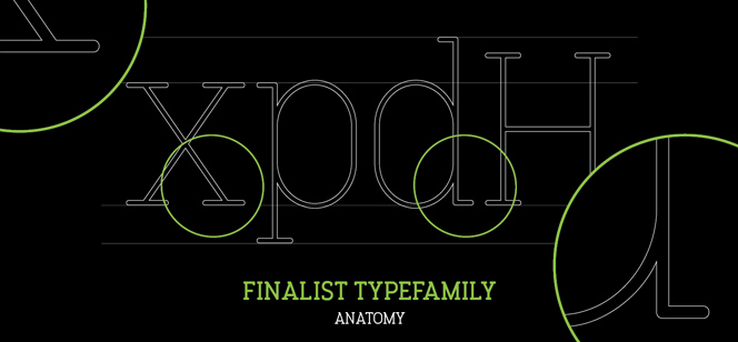 Finalist Round Slab font