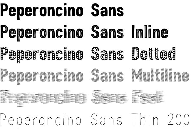 Peperoncino Sans font