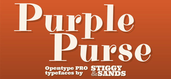 Purple Purse Pro font