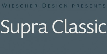 Supra Classic font