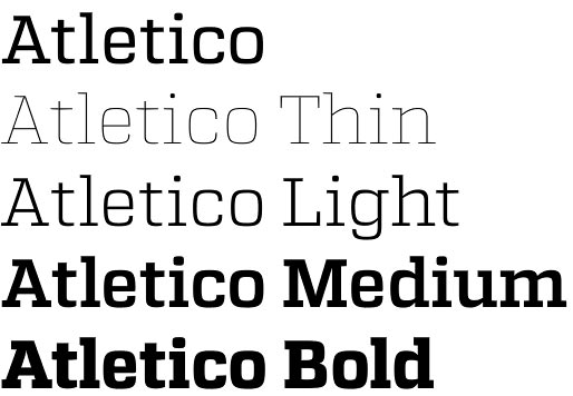 Atletico font