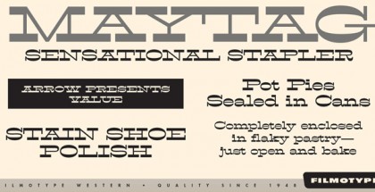 Filmotype Western font