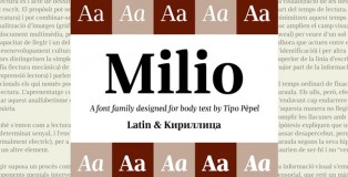 Milio font