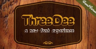 Three Dee font