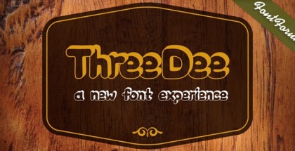 Three Dee font