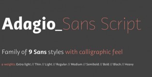 Adagio Sans Script