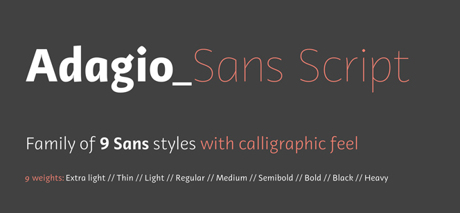 Adagio Sans Script