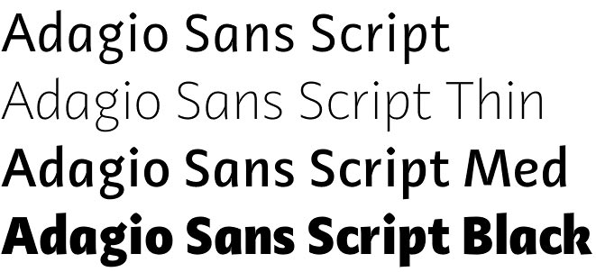Adagio Sans Script