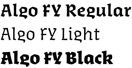 Algo FY font