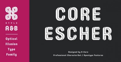 Core Escher font