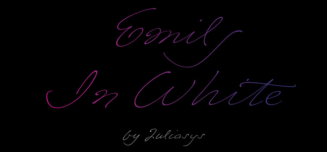 Emily In White font
