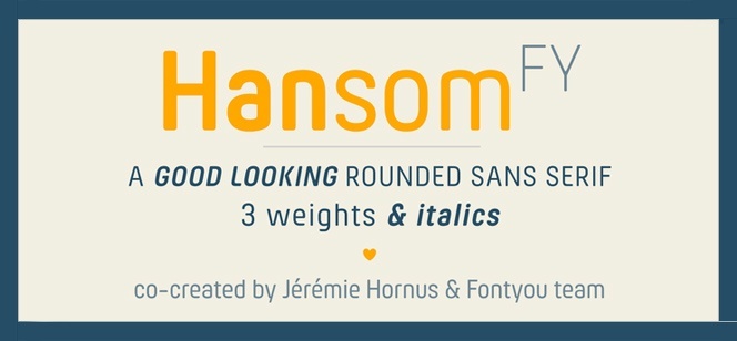 Hansom FY font