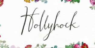 Hollyhock font