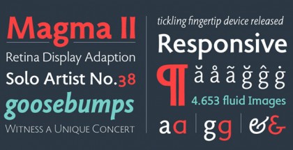 Magma II font