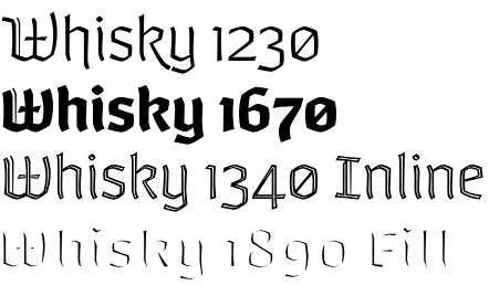 Whisky font