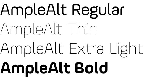 AmpleAlt font