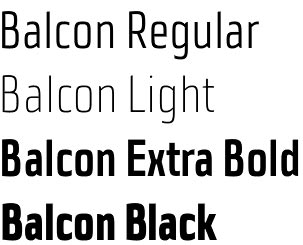 Balcon font