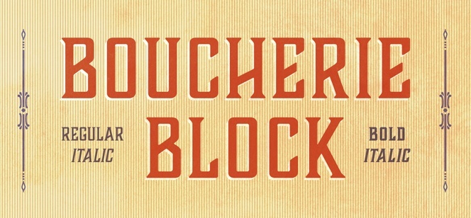 Boucherie font