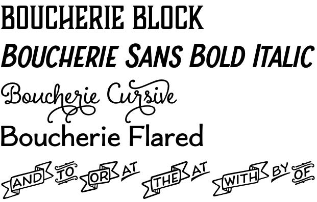 Boucherie font