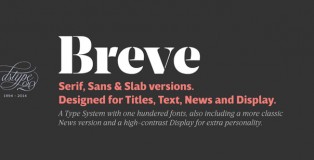 Breve font system