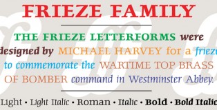 Frieze font