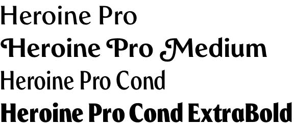 Heroine Pro font