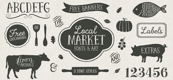 Local Market font