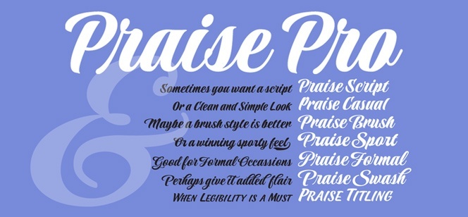 Praise font