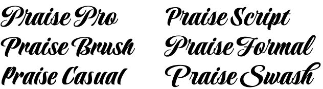 Praise font