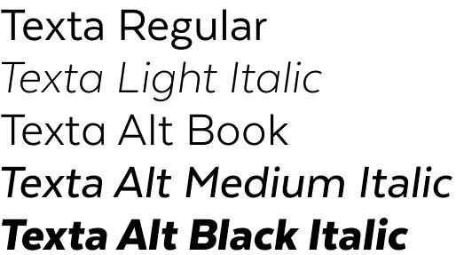 Texta font