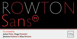 Rowton Sans FY font