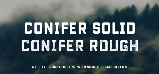 Conifer font