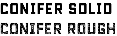 Conifer font